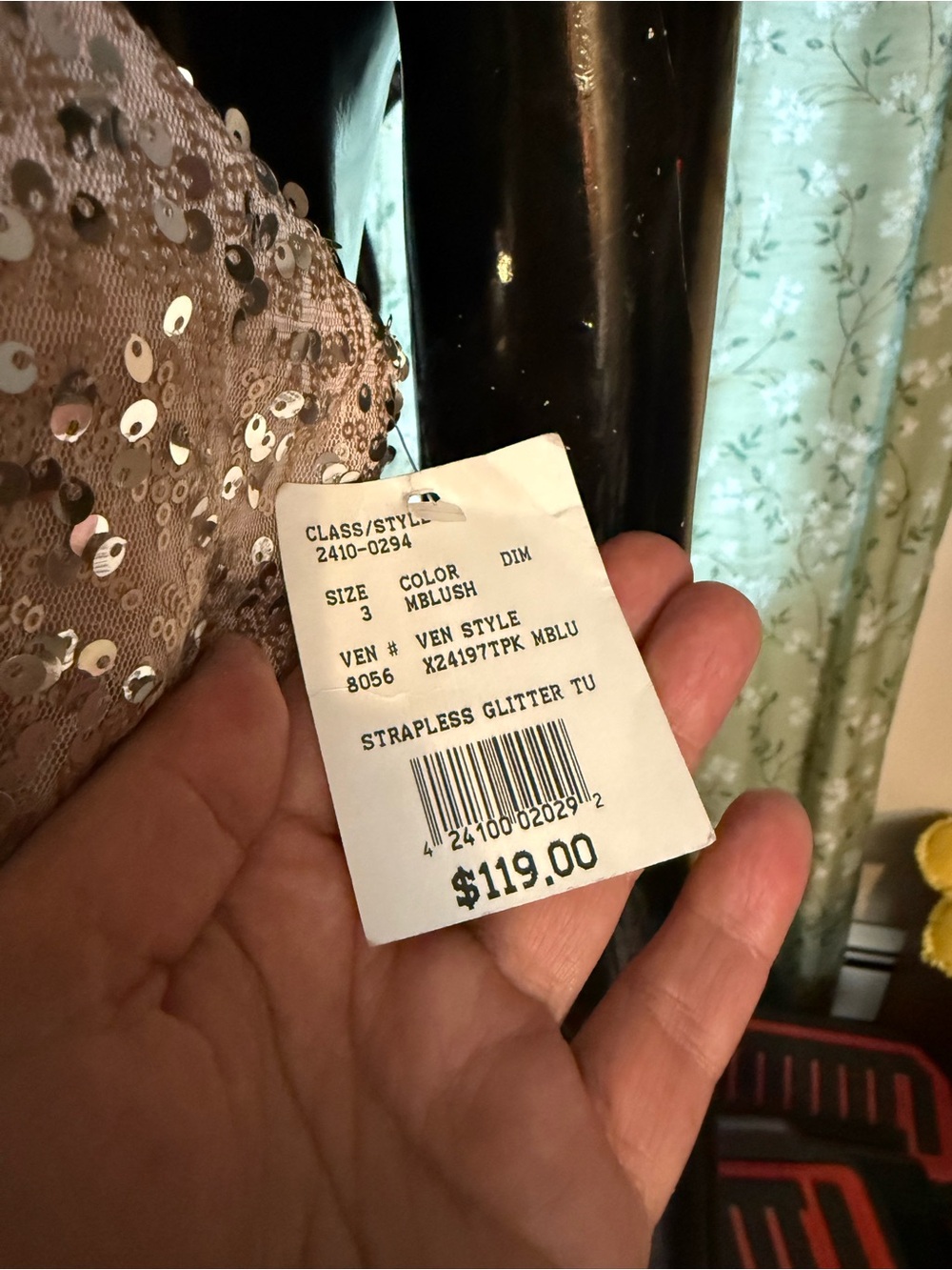 David’s Bridal Speechless Sparkle Dress size 3 - Picture 8 of 15